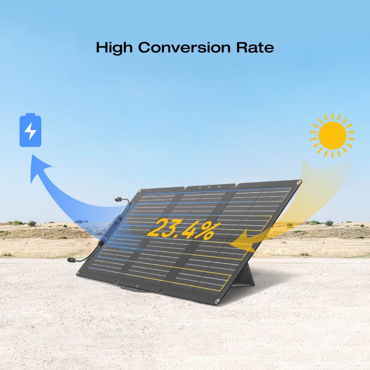 EcoFlow 60W Panneau Solaire Portable (Type-C)