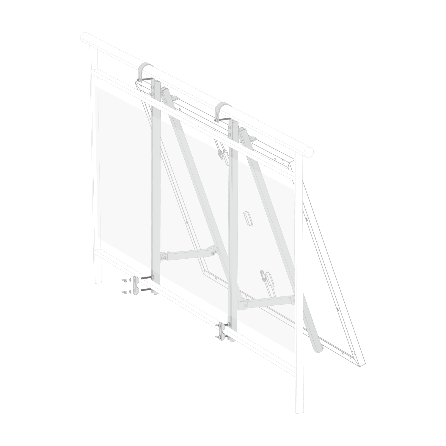 EcoFlow Bracket - Balcon Semi-clos