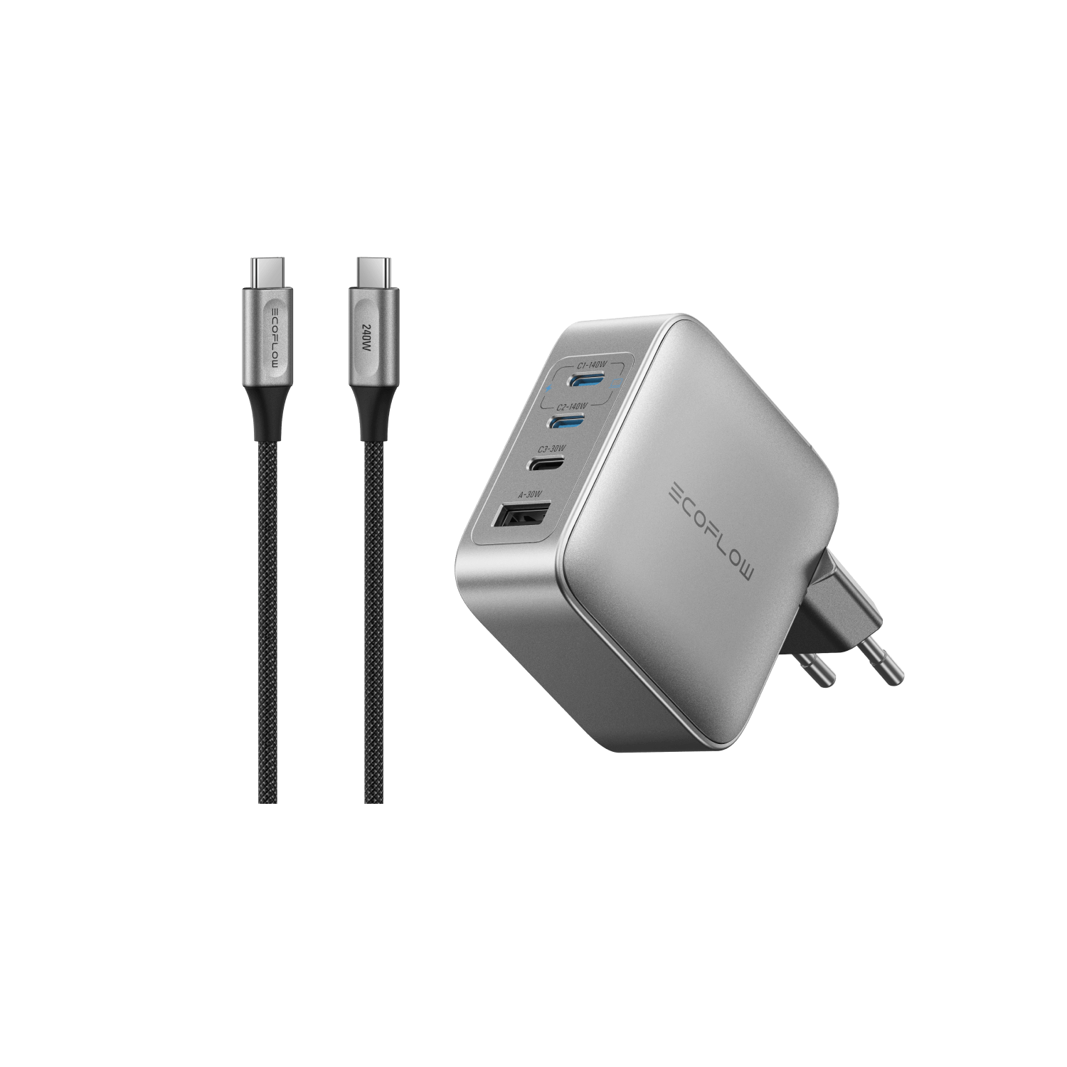 EcoFlow RAPID Pro Chargeur (140W, 4 Ports, GaN)